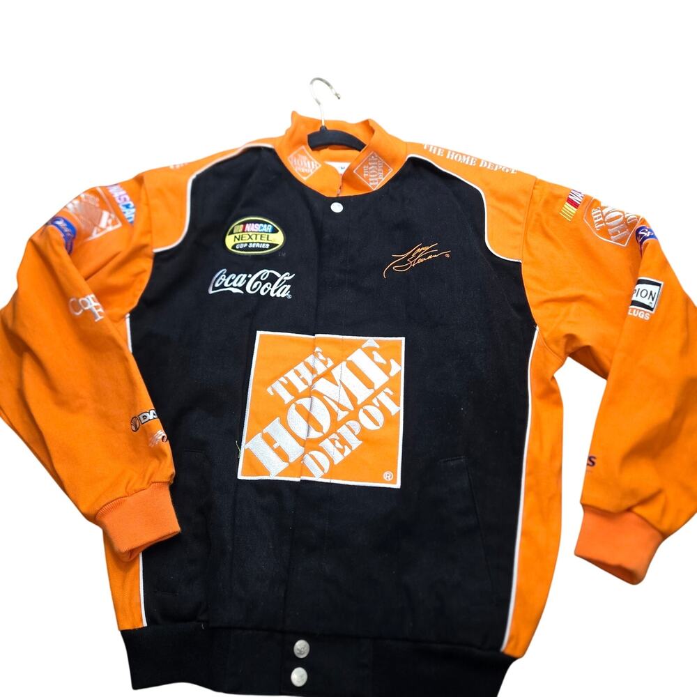 vintage Chase Authentics Tony Stewart #20 Home Depot NASCAR racing jacket size M
